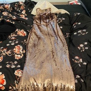 Rose Gold Mermaid sequence dress